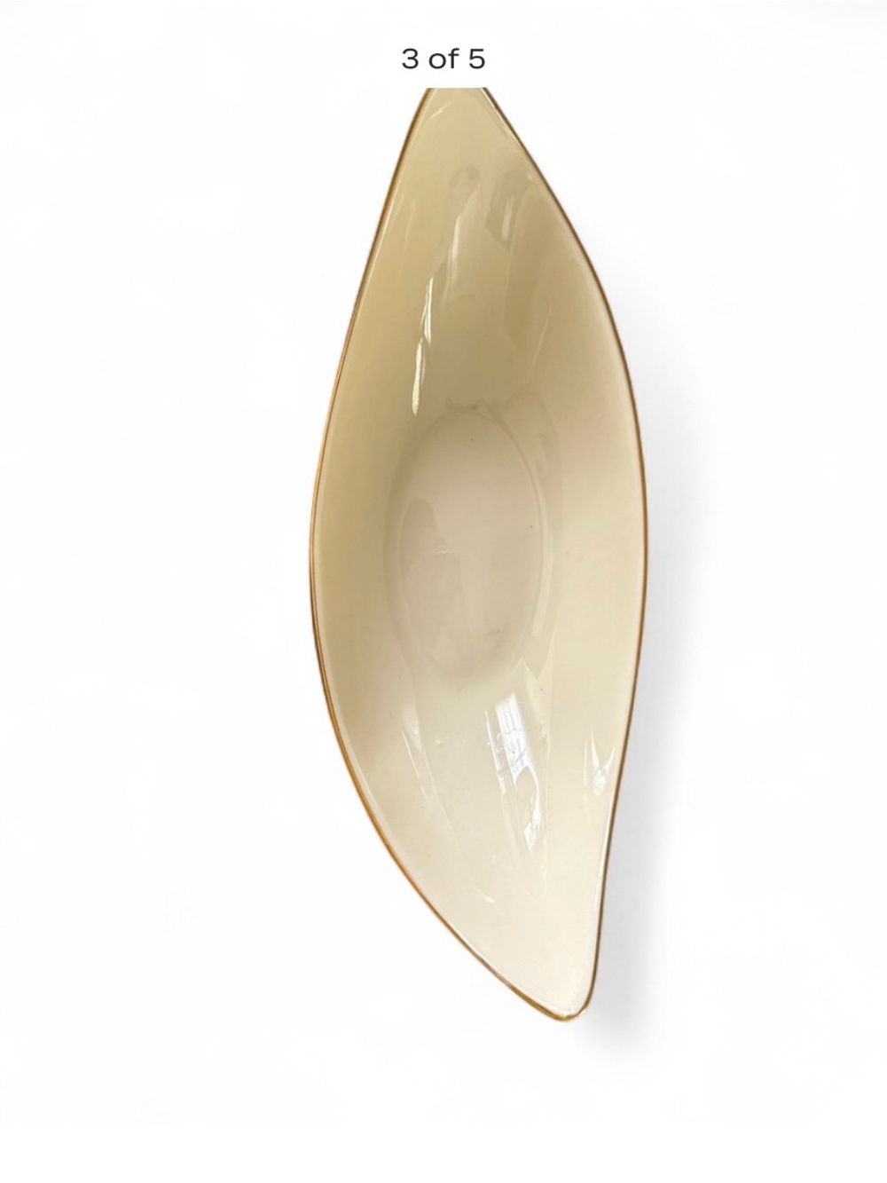Vintage Lenox Cream Oval Decorative Vase with 24 karat Gold Rim